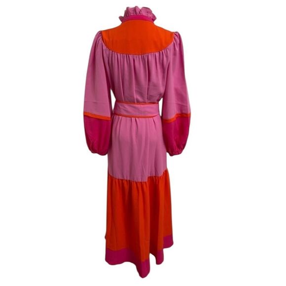CROSBY By Mollie Burch DELPHINE DRESS BERRY COLORBLOCK S - Picture 3 of 7